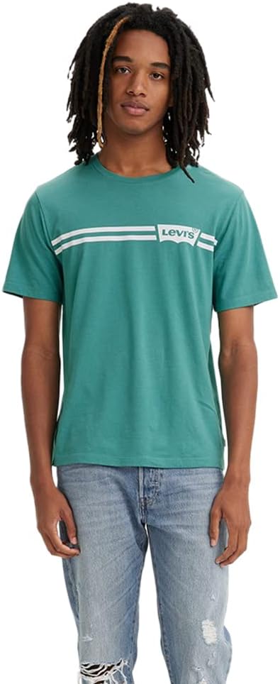 تيشيرت للرجال من لي فايس برقبة دائرية ضيقة وتصميم رسومات