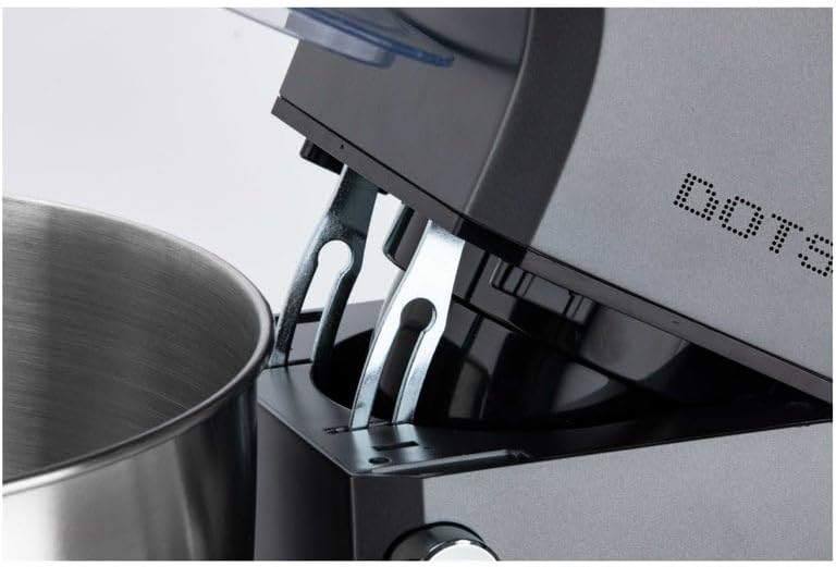 دوتس عجانة كهربائية سعة 8.0 لتر 1100 واط 6 سرعات + خاصية التخمير النبضي خفاقة خطاف الخفق آمنة للغسل في غسالة الأطباق ناقل الحركة الكوكبي المعدني بالكامل مع خاصيه الاقفال 13 51MH+Nsi1CL. AC SL1096