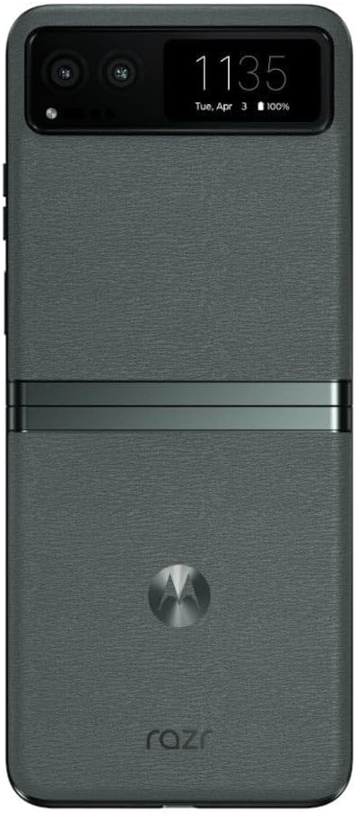 موتورولا جوال رازر 40 ثنائي شرائح الاتصال بذاكرة روم 256GB وذاكرة RAM 8GB جي اس ام فقط | بدون سي دي ايه هاتف ذكي 5G مفتوح من المصنع اخضر داكن - اصدار عالمي 5 51Ug23mGjdL. AC SL1000