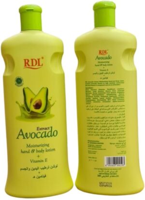 لوشن للجسم من آر دي إل مرطب للبشرة العادية بخلاصة الأفوكادو، 600 مل