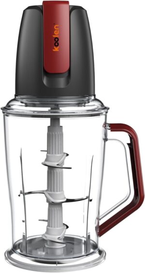 Koolen Food Chopper 400W, 2L Capacity, With 3 Blades, Black