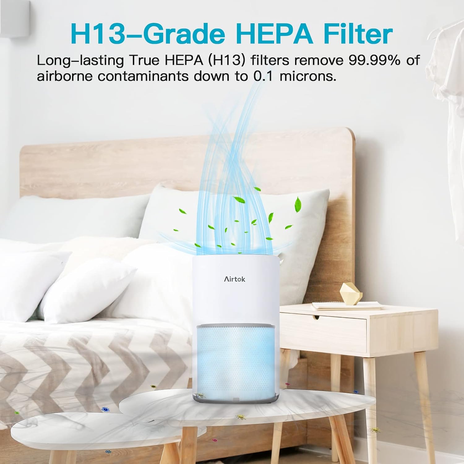 AIRTOK Air Purifier AP1001 Replacement Filter, 5-Layer Purification System, H13 True HEPA Filter 13 615Zqq50FpL. AC SL1500