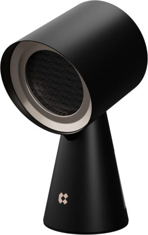 شفاط مطبخ محمول CBPHB01-120 متر مكعب/ساعة بسرعتين منخفض الضوضاء مع نظام ترشيح ثلاثي المراحل، غطاء موقد محمول للطبخ المكثف والشواء والتخييم من كيارا - أسود