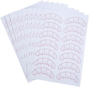 ملصقات عملية صديقة للبيئة لرسم خرائط الرموش، رقع ورقية لوصلات الرموش، محترفي وصلات الرموش لعزل تقلبات الرموش