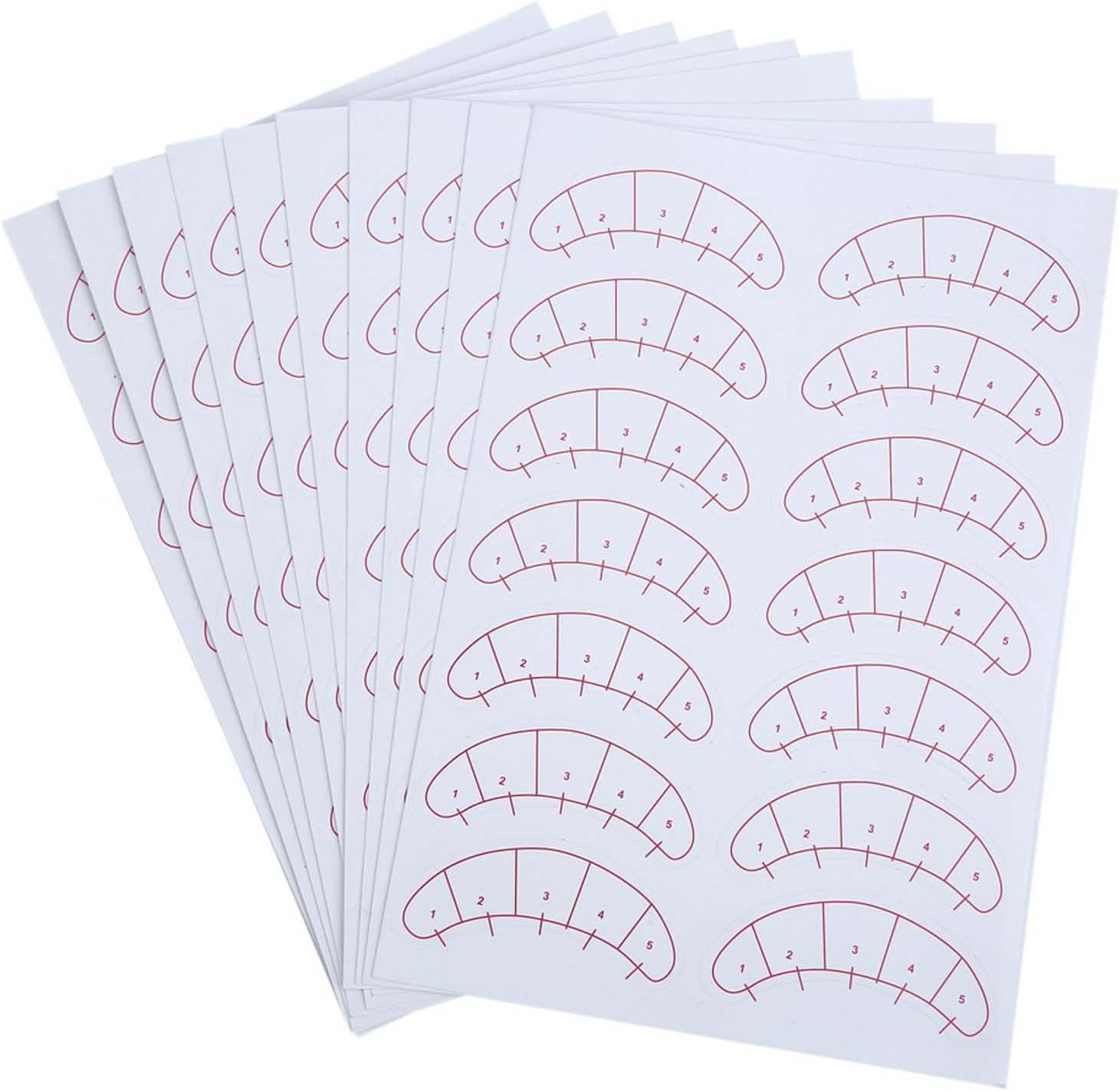 ملصقات عملية صديقة للبيئة لرسم خرائط الرموش، رقع ورقية لوصلات الرموش، محترفي وصلات الرموش لعزل تقلبات الرموش