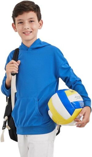 Styli Boys Teen Blue Relaxed Fit Hoodie With Front Pocket