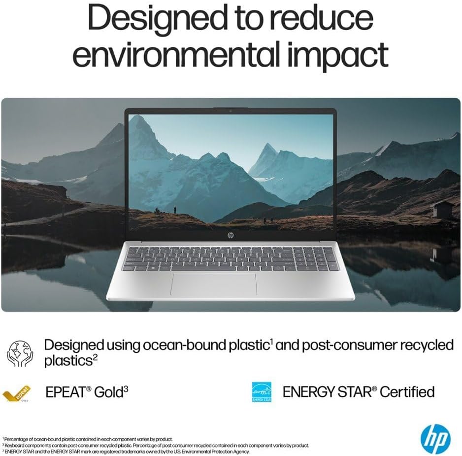 HP لابتوب بشاشة لمس 15.6 انش ومعالج انتل i5-1235U الجيل 12 (بيتس i7-8700) وذاكرة RAM 16GB وSSD 512GB وبطاقة رسومات ايرس Xe وويندوز 11 برو وشحن سريع لون فضي مع ماوس 18 6191HUAMGhL. AC SL1000