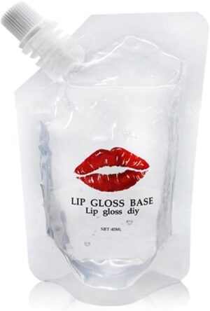 قاعدة ملمع شفاه شفافة اساسية لتصنعها بنفسك - ملمع شفاه مرطب ومرطب، غير معطر وعديم اللون، مناسب لجميع انواع البشرة، مكونات طبيعية، مثالي للخلط مع الاصباغ او الاستخدام بمفرده