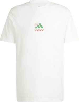 تيشيرت للرجال مزين برسومات بيتزا مريح من اديداس