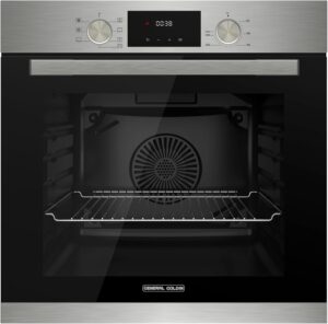 General Goldin Built-In Electric Oven, 7 Programs, 72 Lt, 60x60 cm, Timer, Cooling Fan, Digital Screen, Grill, Up& Down Heating.