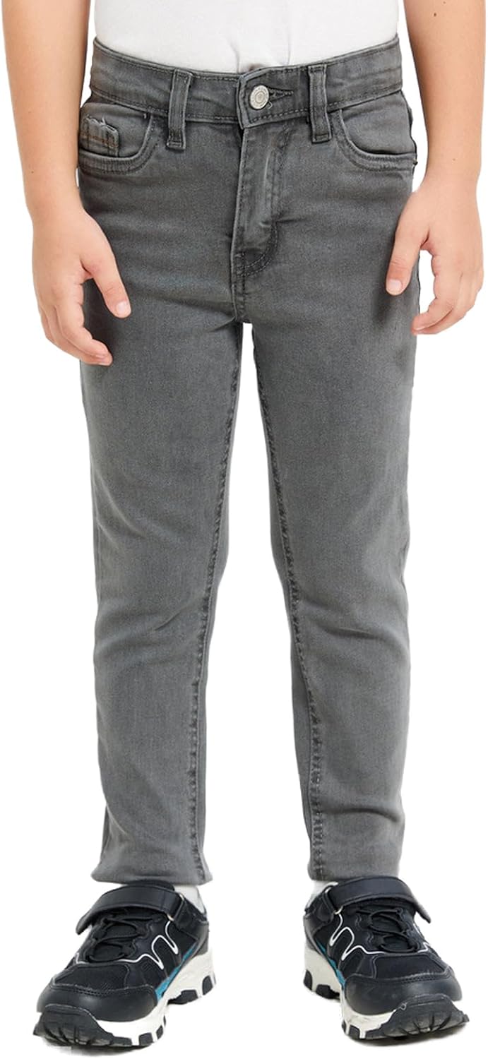 REDTAG Boys Grey Denim Jeans