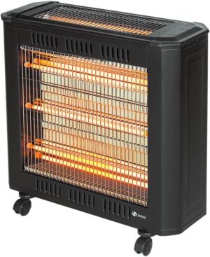 سخان غرفة كهربائي 2150 واط من ساراي | سخان كوارتز محمول للمنزل والمكتب | تسخين صامت موفر للطاقة | حماية من الحرارة الزائدة والانقلاب | تصميم صغير لغرفة النوم وغرفة المعيشة - WHT-5600