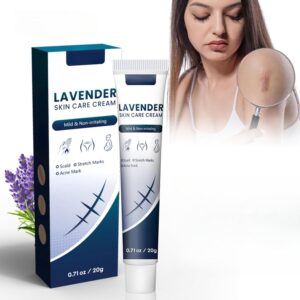 كريم لافندر للعناية بالبشرة من نوفولان إصلاح الندبات للحروق وعلامات التمدد وندبات حب الشباب والندبات القديمة منقوع مهدئ لاستعادة البشرة يقلل بشكل طبيعي ظهور وزن 20 غرام