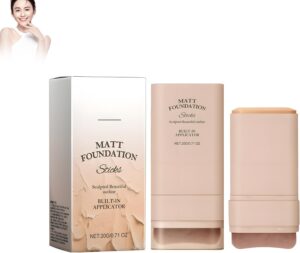 قلم كريم اساس مع فرشاة كريم اساس من ليهيي، ملمس خفيف، كونسيلر شفاف، مرطب وتفتيح البشرة، يدوم طويلا بدون مكياج، مناسب لجميع انواع البشرة