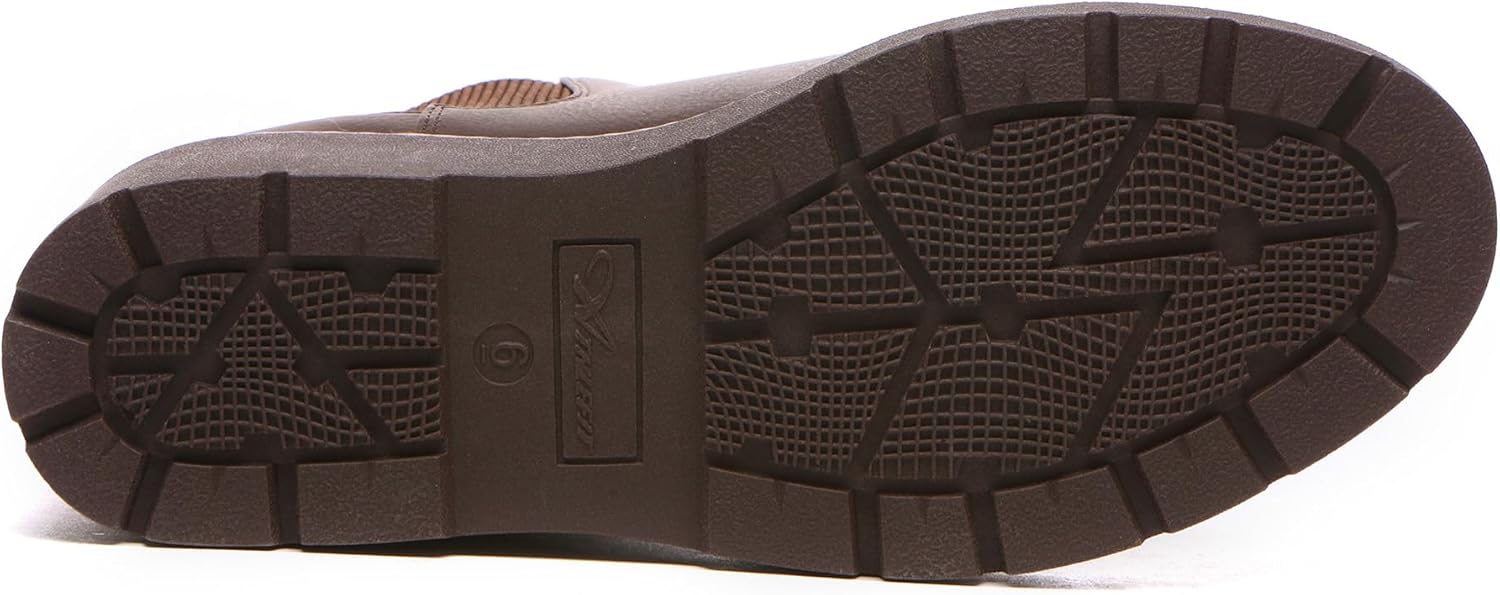 حذاء تشيلسي بكعب عريض ونعل مطاطي سهل الارتداء بطول الكاحل للنساء من اثليفت 12