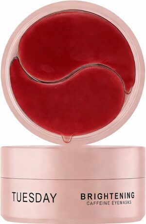 رقع عين كافيين للهالات السوداء والانتفاخات | قناع مرطب تحت العين بحمض الهيالورونيك والنياسيناميد | يقلل الخطوط الدقيقة ويضيء العيون المتعبة - 30 زوجًا