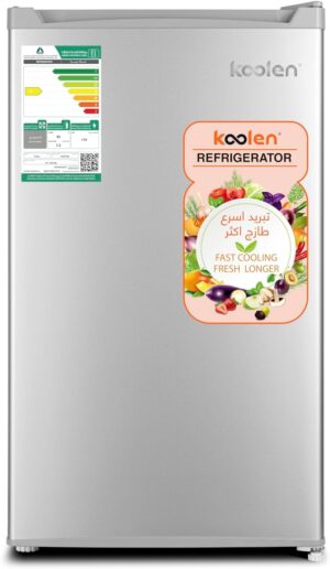 Koolen Single Door Refrigerator 3.2F, 94L, Silver