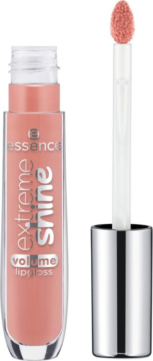 Essence Extreme Shine Volume Lipgloss 11 Power of Nude | Dewy Shiny Translucent Vegan Gloss | Volumizing Sheer Lip Bottle | Ultra-Shine Oil-Free Gluten-Free Without Parabens | 5 ml