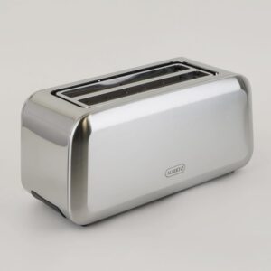 Alberto 4-slice stainless steel toaster long slot silver