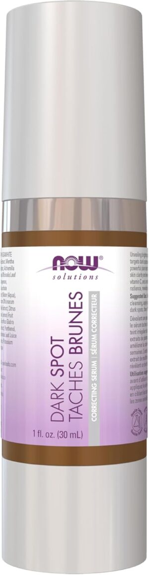 NOW Solutions, Dark Spot Serum, with ALPAFLOR® GIGAWHITE to Help Brighten Age Spots and Discoloration, 1-Ounce