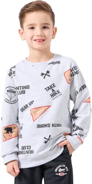 سويت شيرت مطبوع للاولاد من ريد تاج