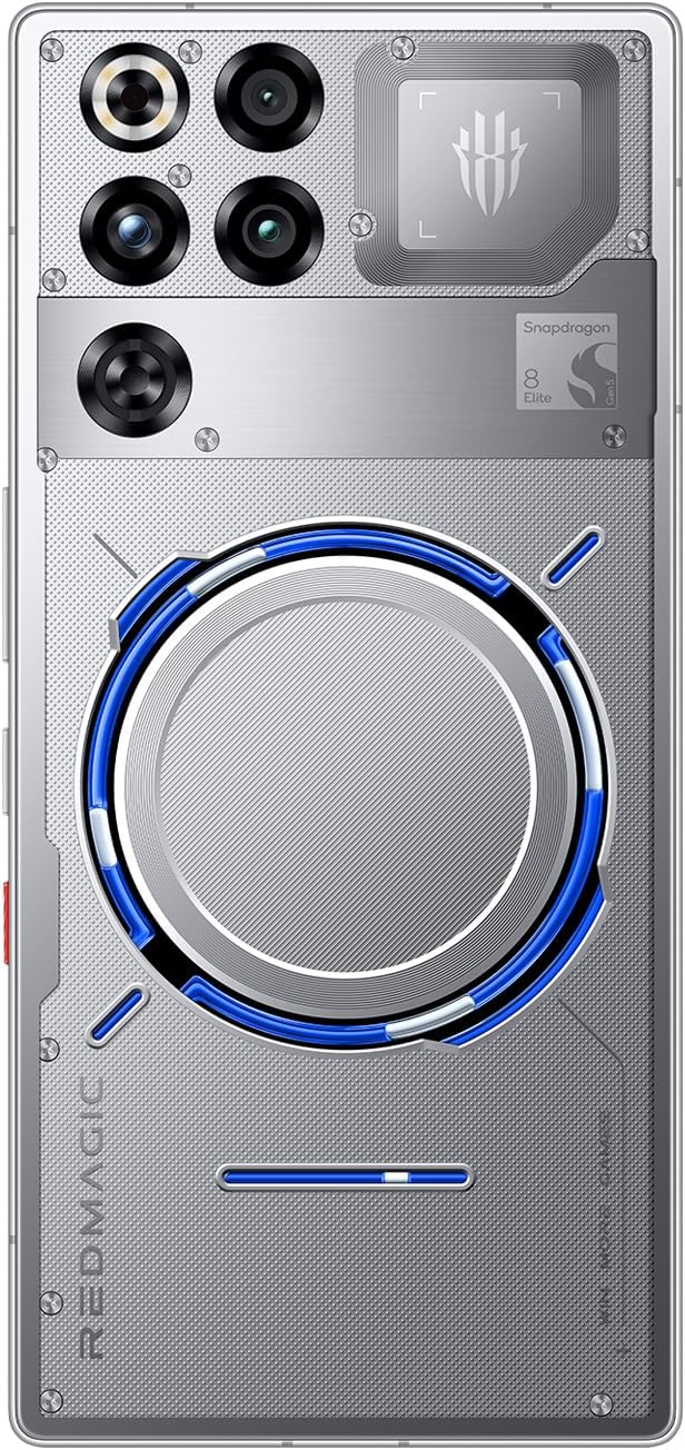 ريد ماجيك جوال العاب 11 برو 144 هرتز، هاتف ذكي اندرويد 5G، ذاكرة RAM 16GB + ذاكرة روم 512GB، سناب دراجون 8 ايليت الجيل 5، شاشة كاملة 6.8 انش 1.5K اموليد، كاميرا 50MP، جوال غير مقفل فضي 12 71 9f5VK8FL. AC SL1500