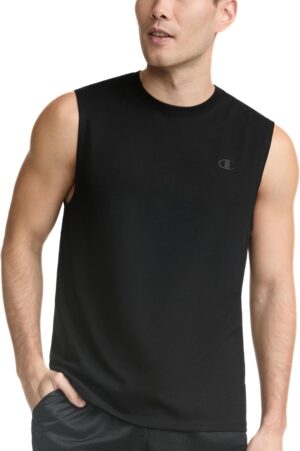 Champion Men's Muscle T-Shirt, Cotton Muscle Tee, Jersey Tee, Cotton Tee (Reg. or Big & Tall)