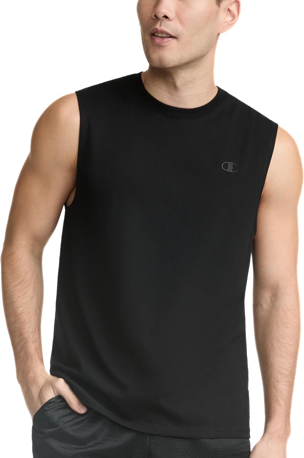 Champion Men's Muscle T-Shirt, Cotton Muscle Tee, Jersey Tee, Cotton Tee (Reg. or Big & Tall)