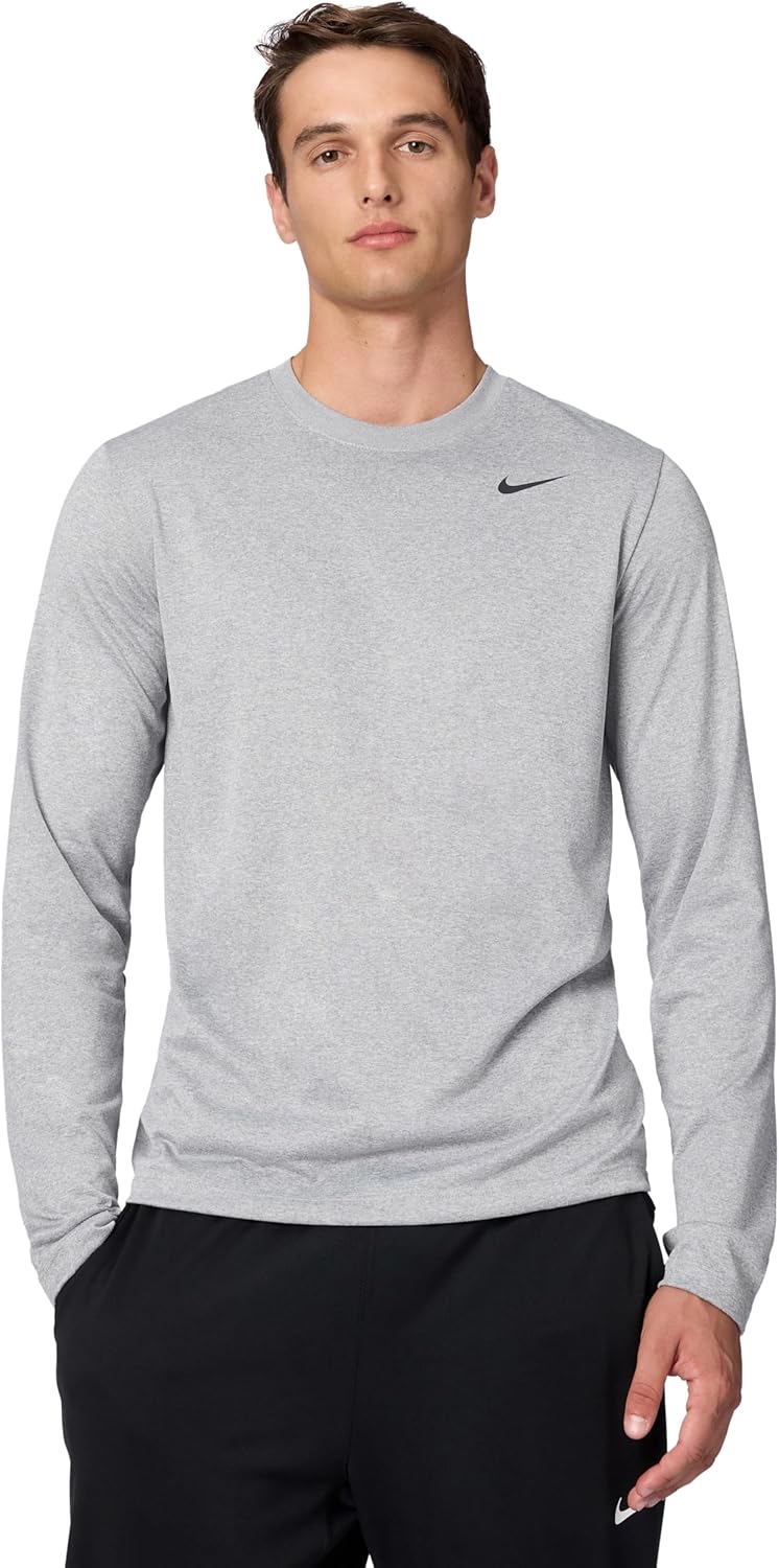 نايك بلوزة ليجيند للرجال باكمام طويلة من دراي-فت