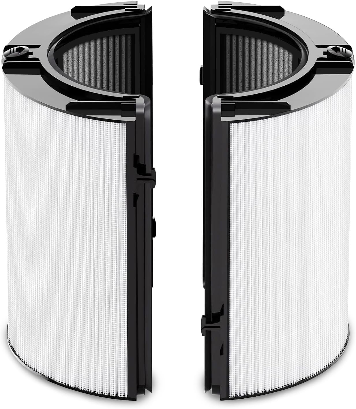 PINREK 360 Combi Glass HEPA + Carbon Air Purifier Filter for Dyson TP07 TP09 TP10 TP04 TP06 HP04 HP06 HP07 HP09 HP10 PH03 Air Purifier & Fan, 2-in-1 Replacement Filters