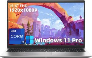 ديل لابتوب اعمال انسبيرون 15.6 انش FHD 3530، i7 1355U، ويندوز 11 برو واوفيس 2021 رخصة مدى الحياة، بطاقة رسومات انتل ايرس Xe، واي فاي 6، مضاد للتوهج، اضاءة خلفية LED (16GB DDR4 RAM، 1TB SSD)
