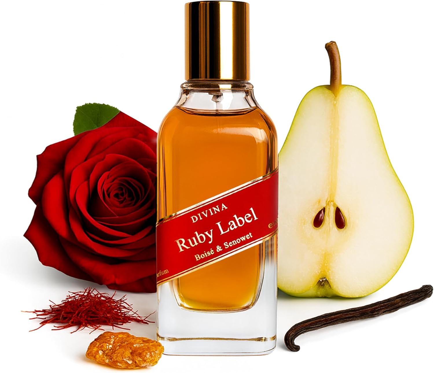 عطر روبي ليبل او دي بارفان للجنسين 100 مل | عطر للجنسين يدوم طويلا | عطر عربي فاخر بروائح خشبية وعنبر وفانيليا | عطر حلو دافئ حار للرجال والنساء