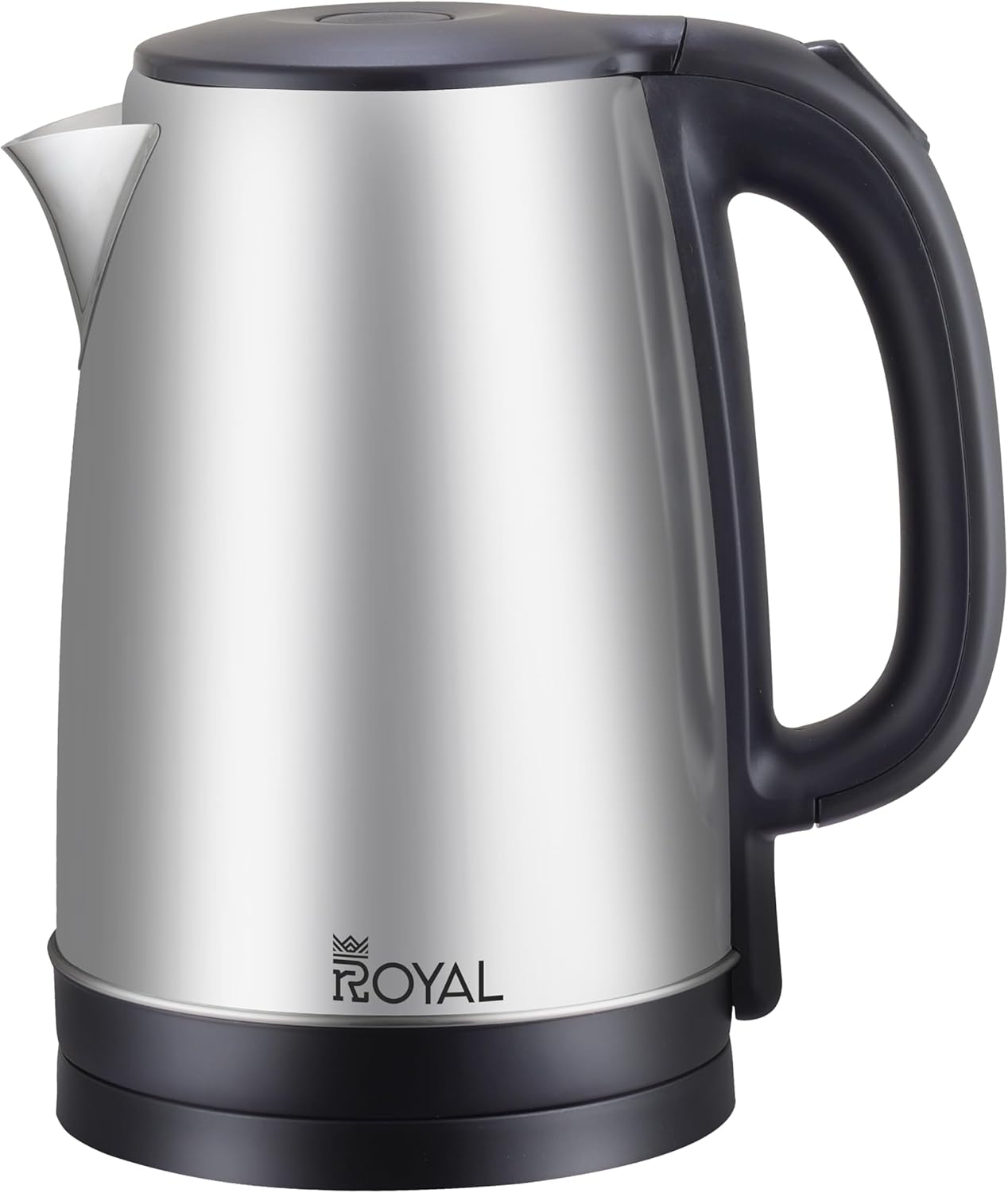 غلاية كهربائية ستانلس ستيل RA-EK1837 من رويال ابلاينسيز، سعة 1.8 لتر، 1500 واط، وحدة تحكم مزدوجة، إيقاف تشغيل تلقائي، حماية من الحرارة الزائدة