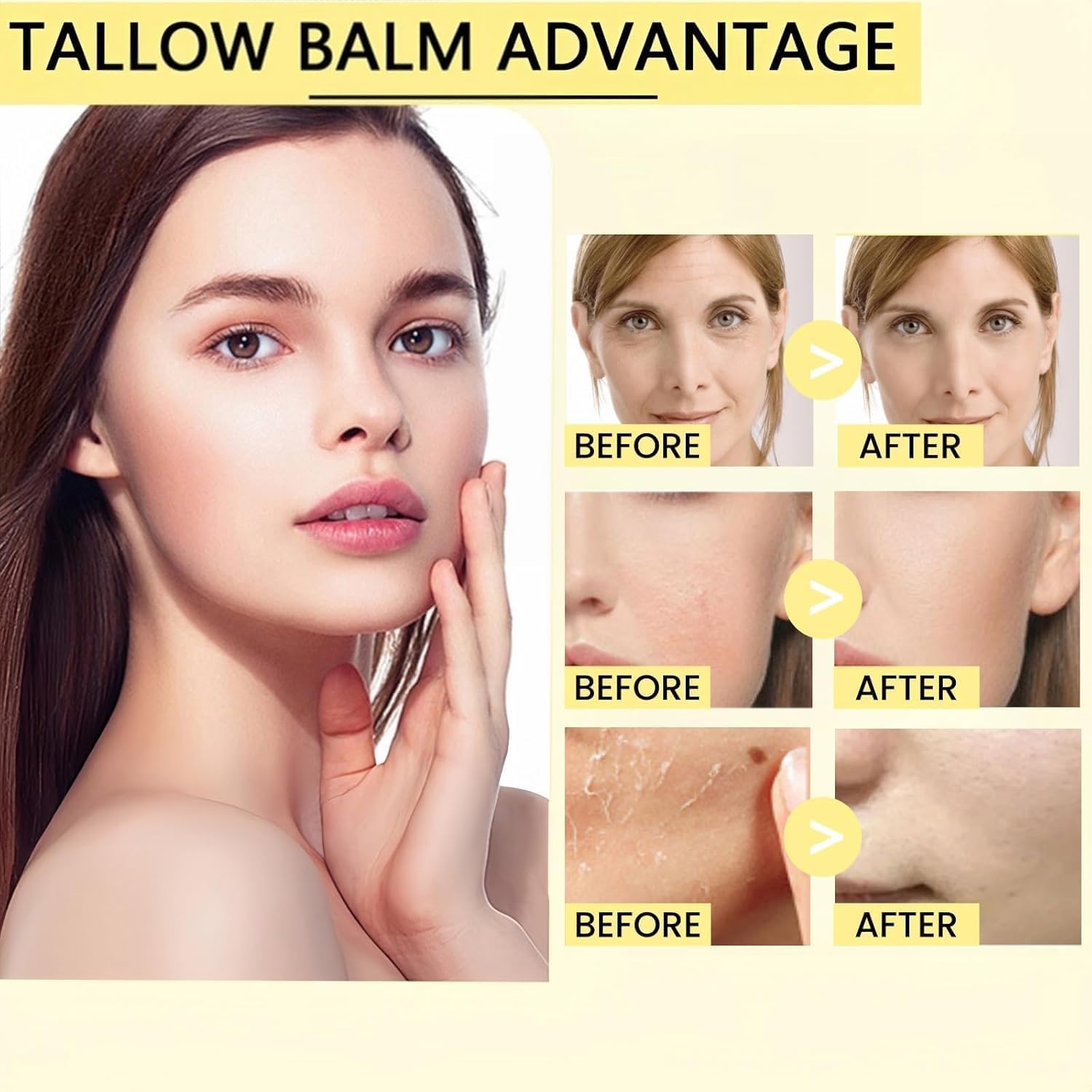 بلسم شحم اللحم البقري للبشرة، مرطب شحم البقر للوجه، كريم بلمسة نهائية تغذى على العشب، للعناية بالبشرة، مرطب للوجه والجسم، كريم مرطب 100 غرام 13 71c9fJIp9LL. AC SL1500