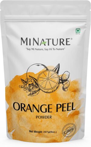 Mi nature All Natural Vegan Non GMO Citrus Aurantium Orange Peel For Hair and Skin Care (227g/8oz/1/2lbs)
