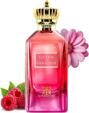 عطر كوين اوف بارادايس اكستريت دي بارفان للنساء من اوثينتيك، 100 مل - عطر عربي يدوم طويلا - عطر دبي فاخر - رائحة انثوية قوية وانيقة - هدية مثالية للنساء 3.4 اونصة