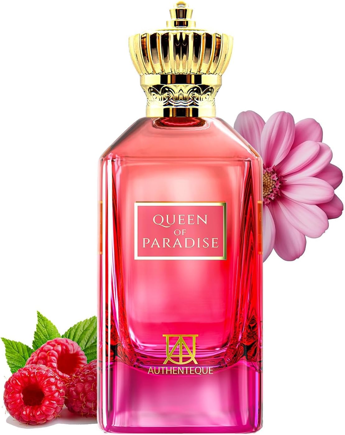 عطر كوين اوف بارادايس اكستريت دي بارفان للنساء من اوثينتيك، 100 مل - عطر عربي يدوم طويلا - عطر دبي فاخر - رائحة انثوية قوية وانيقة - هدية مثالية للنساء 3.4 اونصة