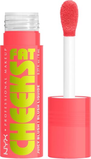 أحمر خدود سائل فات تشيكس جوسي بثبات لمدة 12 ساعة من ان واي اكس بروفيشنال ميك اب، لون بيتش بلانج