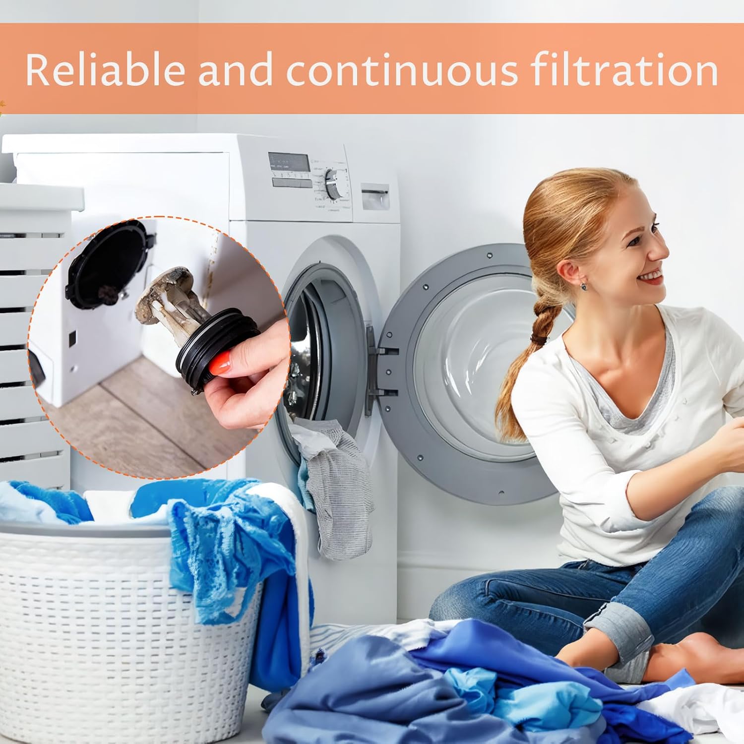 Washing Machine Lint Filter Sieve, 1 Piece Lint Filter Cap, Filters for Washing Machine, Plush Filters, Spare Parts for Washing Machines, Durability and Universal Compatibility. 12 71okwVEU3zL. AC SL1500
