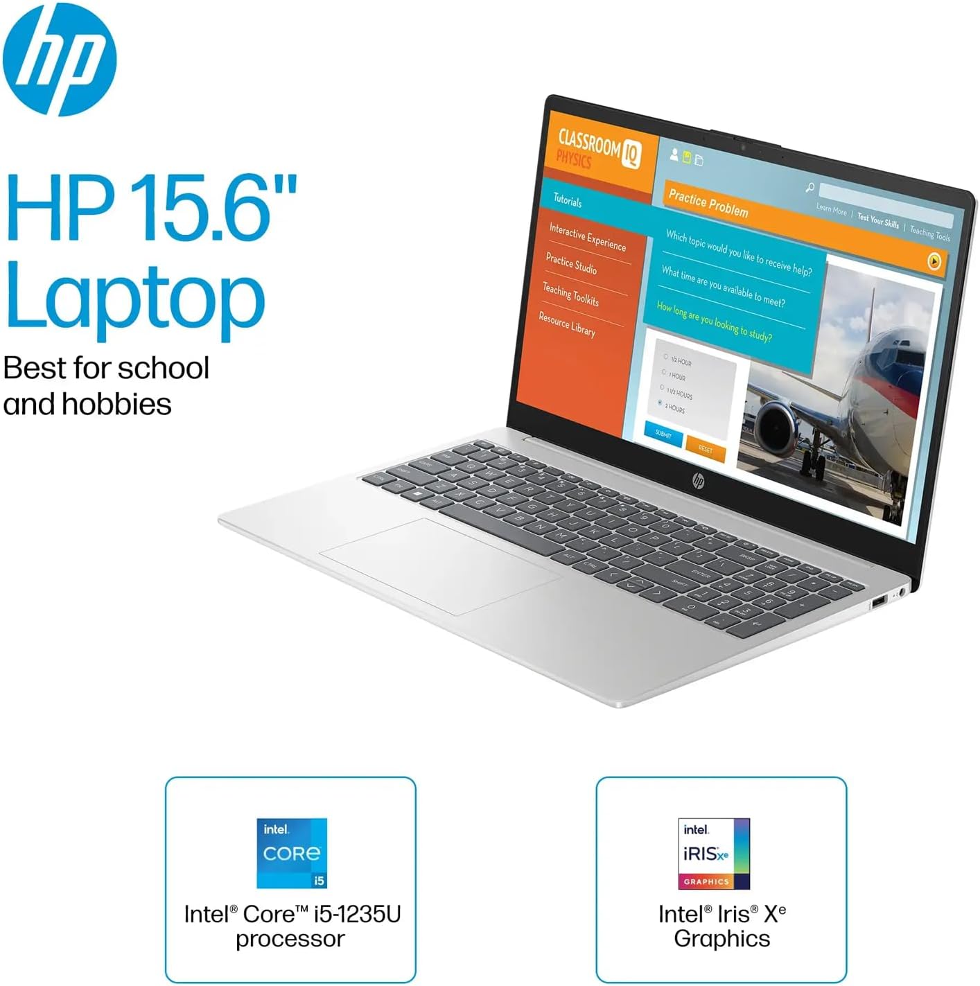 HP لابتوب بشاشة لمس 15.6 انش ومعالج انتل i5-1235U الجيل 12 (بيتس i7-8700) وذاكرة RAM 16GB وSSD 512GB وبطاقة رسومات ايرس Xe وويندوز 11 برو وشحن سريع لون فضي مع ماوس 11 71q7k 6lqJL. AC SL1500