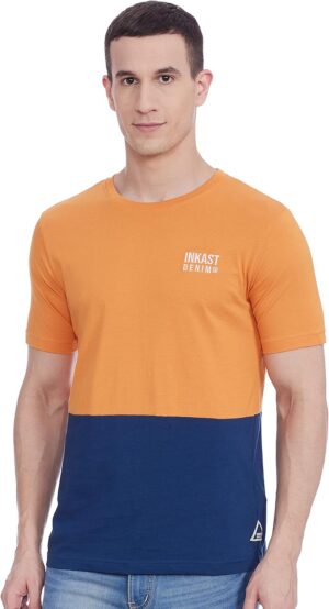 تيشرت للرجال من ماركة امازون انكاست دنيم كو بقصة عادية