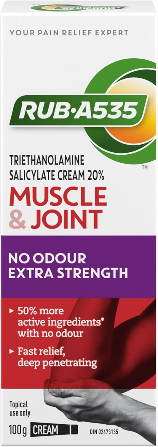 روب A535 كريم فائق القوة بدون رائحة لتخفيف آلام العضلات والمفاصل والتهاب المفاصل بعمق 100 غرام