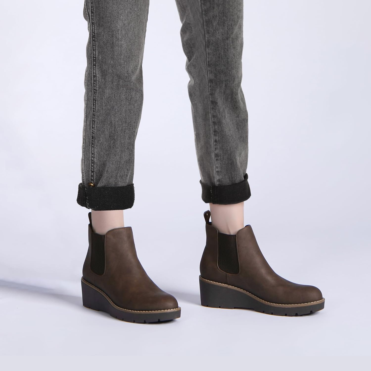 حذاء تشيلسي بكعب عريض ونعل مطاطي سهل الارتداء بطول الكاحل للنساء من اثليفت 14 71srM4eU0EL. AC SL1500