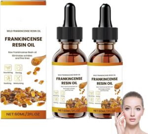 زيت راتنج اللبان العضوي، زيت وجه من راتنج اللبان العضوي، يقلل من الخطوط الدقيقة والتجاعيد، يهدئ البشرة ويصلح البشرة، للوجه والجسم (قطعتين)