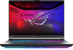 اسس لابتوب روج ستريكس G16 للالعاب، شاشة 16 انش 165Hz/3ms FHD IPS، انتل كور i7-14650HX، 64GB DDR5 RAM، 4TB SSD، انفيديا جيفورس RTX 5060 مع 8GB DDR7، واي فاي 7، كيبورد انجليزي امريكي، ويندوز 11 هوم