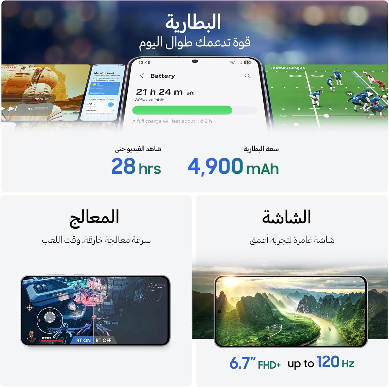 جوال سامسونج جالكسي S25 FE بالذكاء الاصطناعي، ذاكرة رام 8 جيجابايت/سعة تخزين 256 جيجابايت/كاميرا 50 ميجابكسل/شاشة 6.7 بوصة/تصميم رفيع وخفيف الوزن، لون كحلي (نسخة المملكة العربية السعودية) 17 813b9lDS9eL. AC SL1500