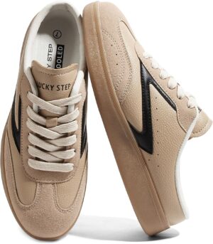 LUCKY STEP Women’s Mule Fashion Sneakers Slip On Backless Walking Shoes Winter Retro Comfy Casual Sneaker