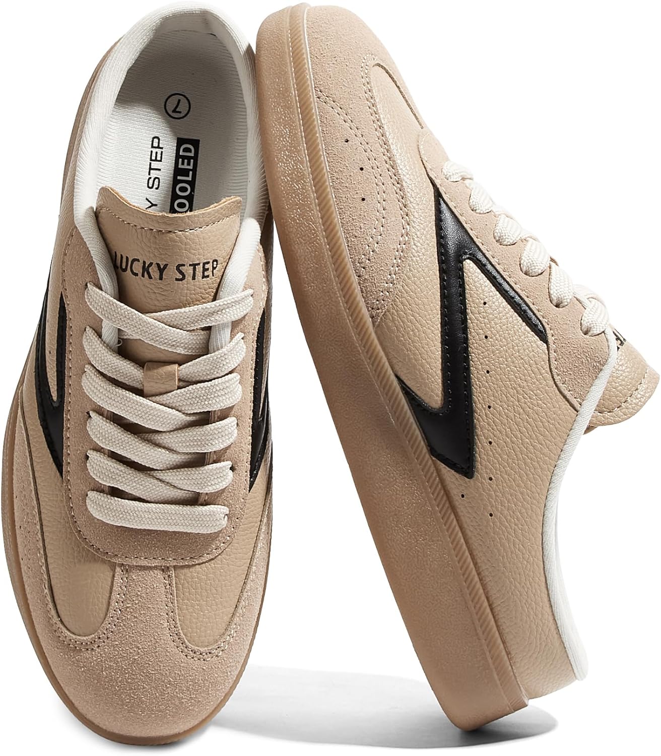 LUCKY STEP Women’s Mule Fashion Sneakers Slip On Backless Walking Shoes Winter Retro Comfy Casual Sneaker