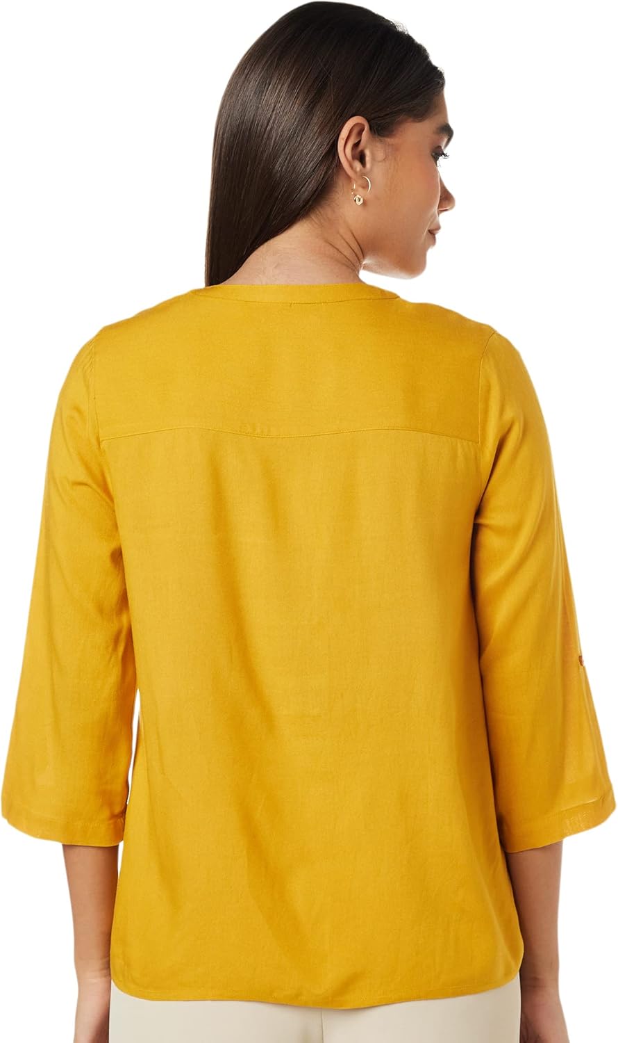 بلوزة بقصة عادية للنساء ولون سادة من امازون براند - سيمبول 9 بلوزة بقصة عادية للنساء ولون سادة من امازون براند سيمبول
