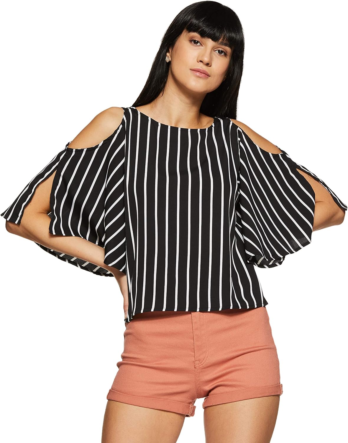 بلوزة مخططة بقصة عادية للنساء من كريف 6 بلوزة مخططة بقصة عادية للنساء من كريف